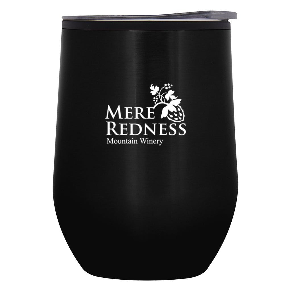 Napa Stemless Wine Cup, 12 oz - Black - Silk Screen