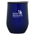 Napa Stemless Wine Cup, 12 oz - Blue - Silk Screen