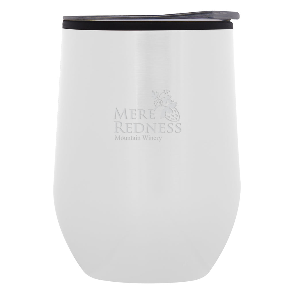 Napa Stemless Wine Cup, 12 oz - White - Laser Engraving