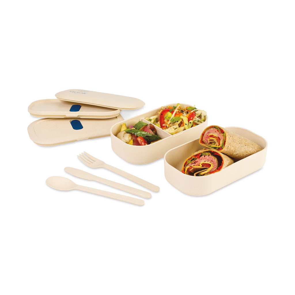 Nara Bento Lunch Box with Utensils, 40.5 oz - Natural - View 3