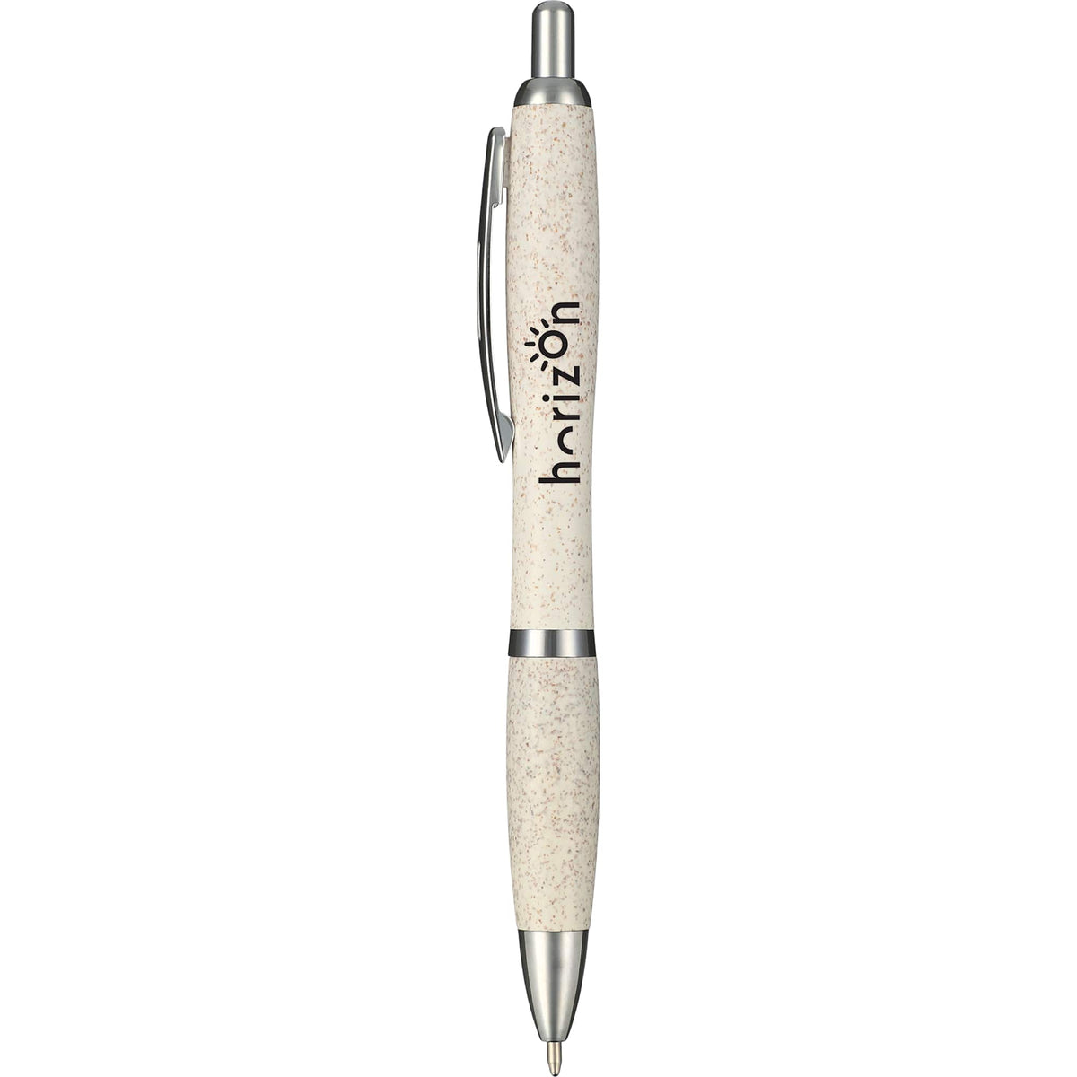 Nash Click Ballpoint in Wheat Straw Blend Full Color - White - Front