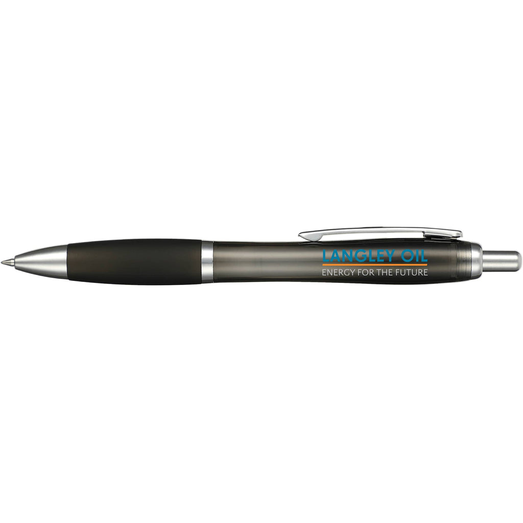 Nash Click Gel Pen with Color Grip - Black - Front
