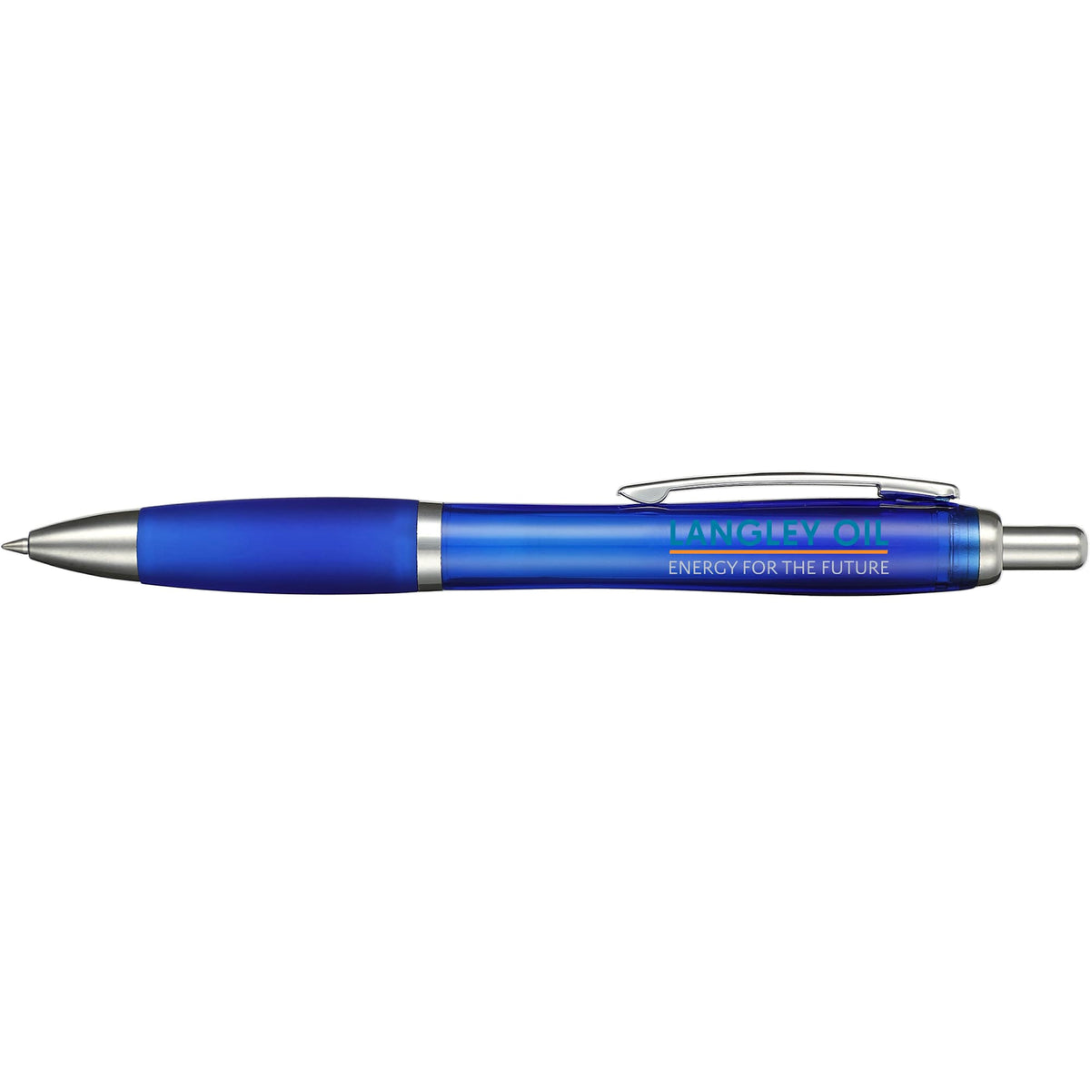 Nash Click Gel Pen with Color Grip - Blue - Front