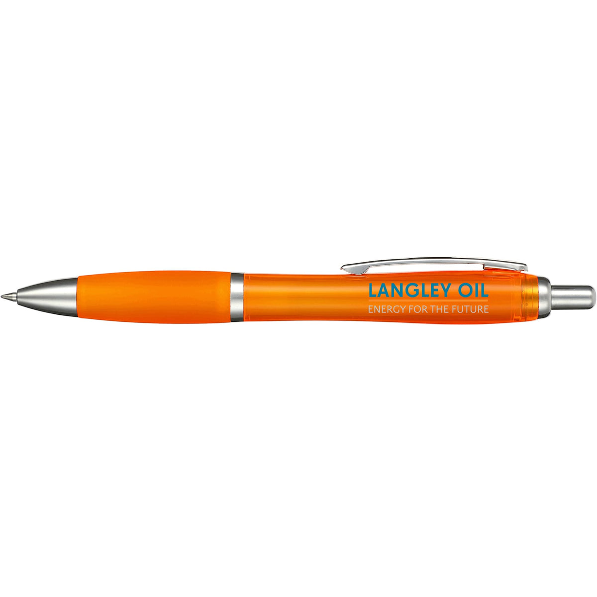 Nash Click Gel Pen with Color Grip Full Color - Orange - Front