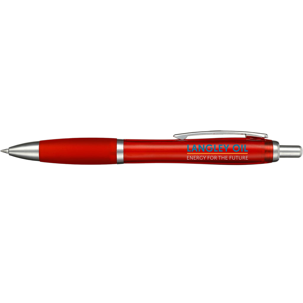 Nash Click Gel Pen with Color Grip - Red - Front