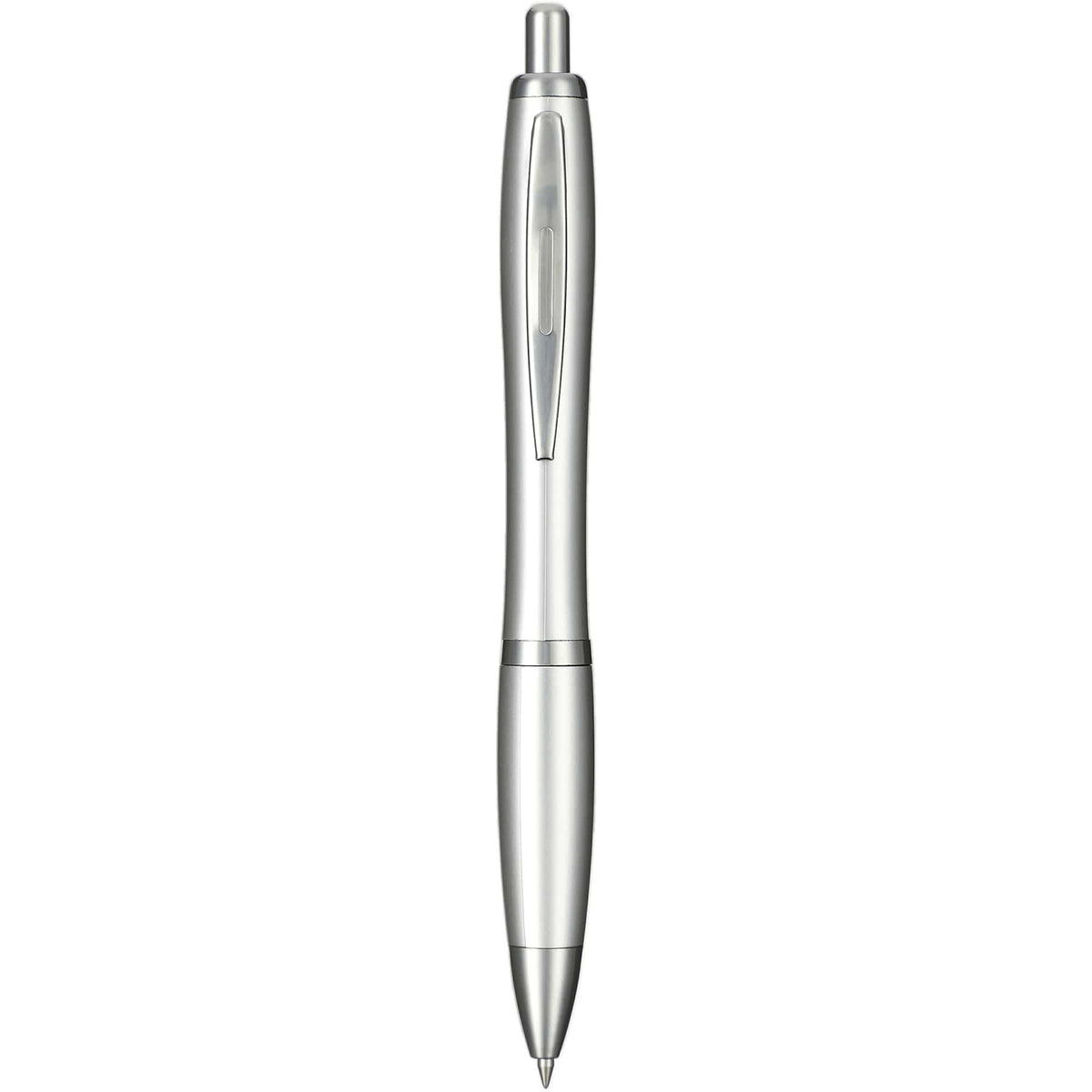 Nash Click Gel Pen with Color Grip - Silver - Front 2