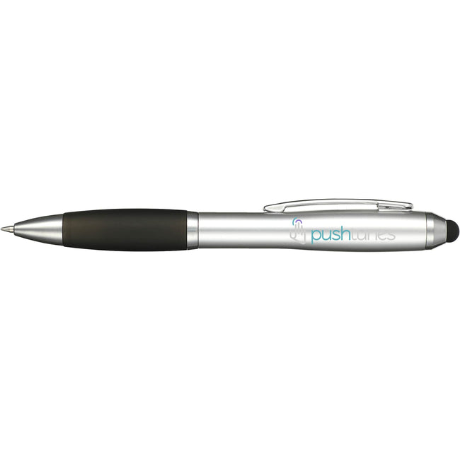 Nash Gel Pen with Stylus and Rubber Grip Full Color