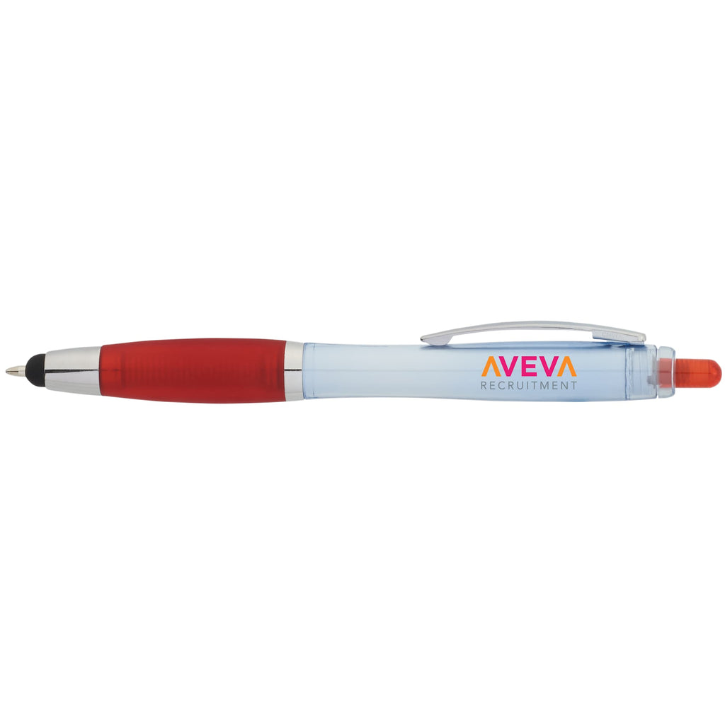 Nash Gel Stylus Pen in Recycled PET Full Color - Red - Right Side