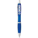 Nash Retractable Ballpoint Pen with Soft Grip - Blue (Blue Ink) (BL-BL) - Front