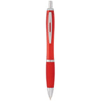 Nash Retractable Ballpoint Pen with Soft Grip - RED - Front 2