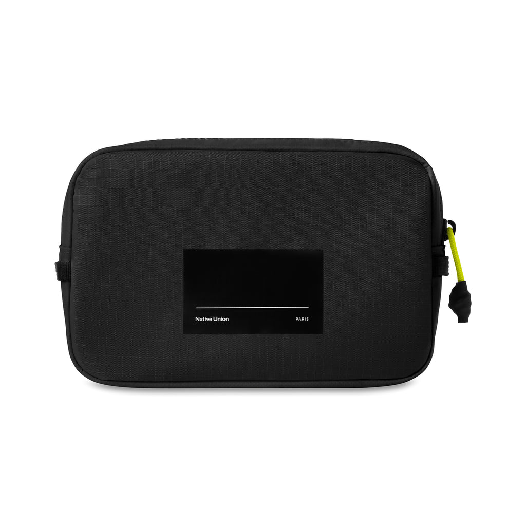 Native Union Active Tech Pouch in Recycled Ripstop Transfer - Black - View 2