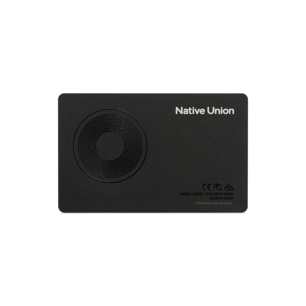 Native Union Find-It Tracker Card Full Color - Black - View 1