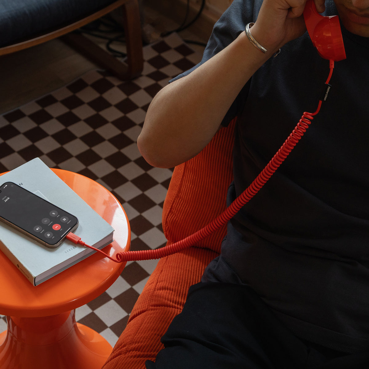 Native Union Pop Phone USB-C Handset - Alarm Red - View 6