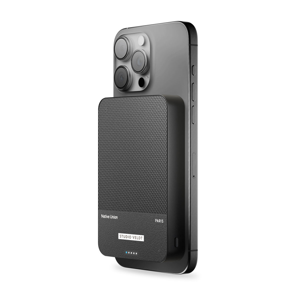 Native Union ReClassic Magnetic Power Bank, 10,000 mAh Full Color - Black - View 2