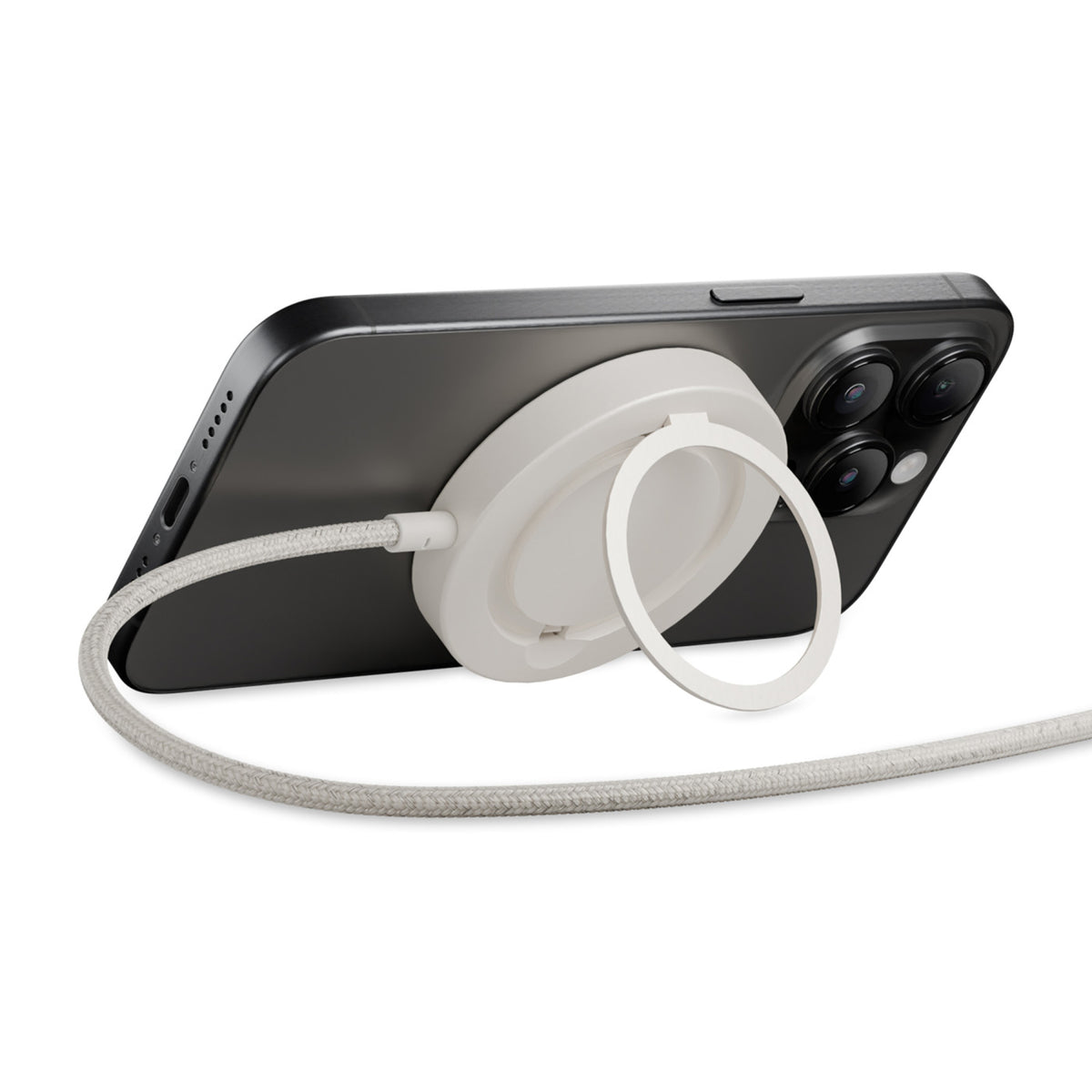 Native Union Snapstand Qi2 Magnetic Wireless Charger - Sandstone - View 1