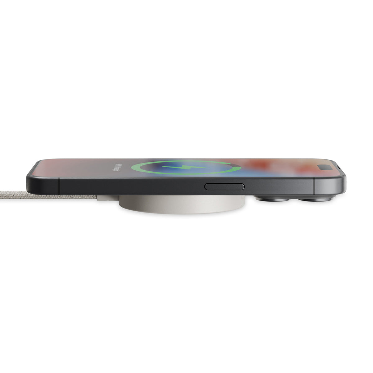 Native Union Snapstand Qi2 Magnetic Wireless Charger - Sandstone - View 3