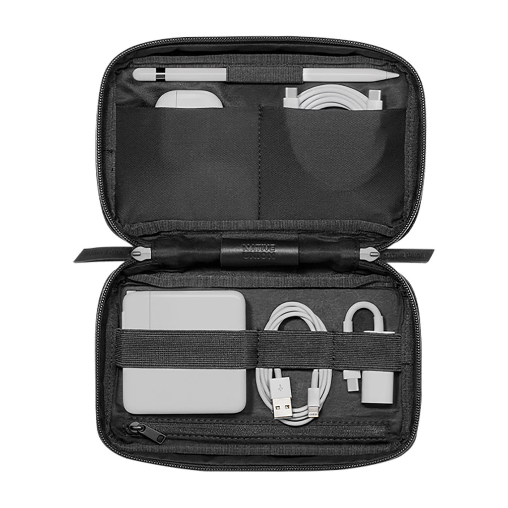 Native Union Stow Quilted Tech Organizer Transfer - Black - View 4