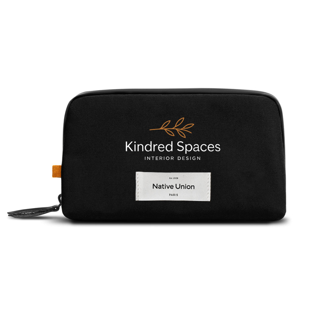 Native Union WFA Tech Organizer in Recycled Polyester Laser Engraving - Black - View 1