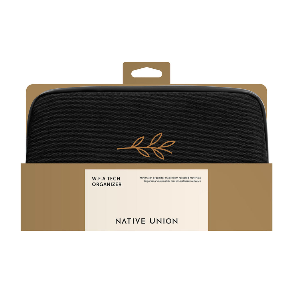 Native Union WFA Tech Organizer in Recycled Polyester Laser Engraving - Black - View 5