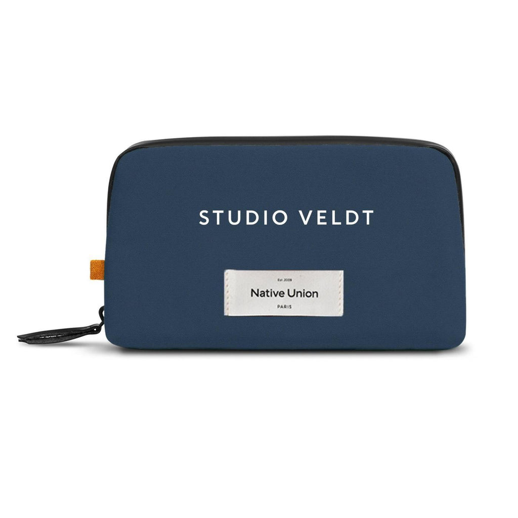 Native Union WFA Tech Organizer in Recycled Polyester Laser Engraving - Navy Heather - View 1