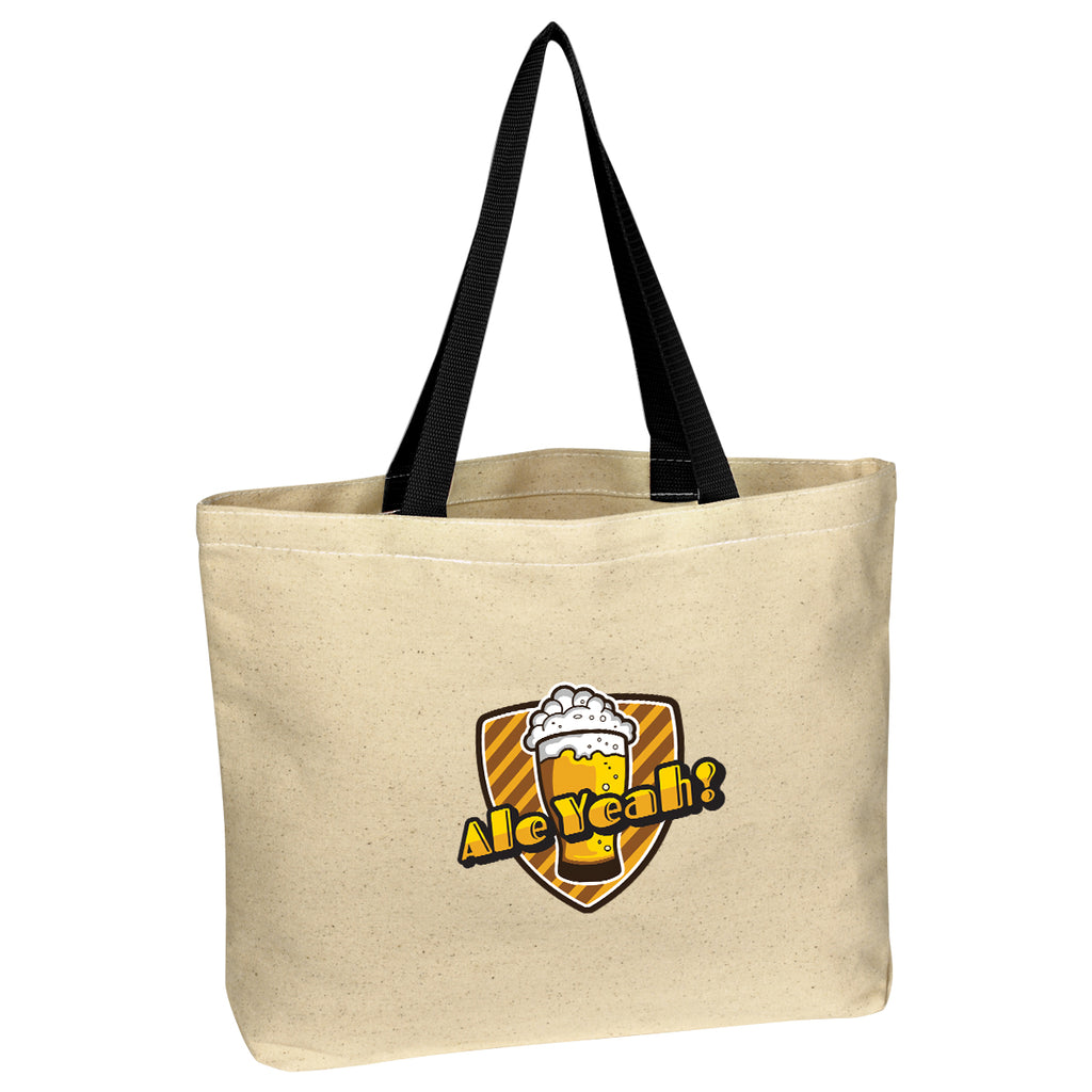Natural Cotton Canvas Tote Bag, 10 oz - Colorbrite