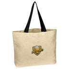 Natural Cotton Canvas Tote Bag, 10 oz - Embroidery