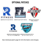 Natural Cotton Canvas Tote Bag, 10 oz Embroidery - Natural with Navy - Patch
