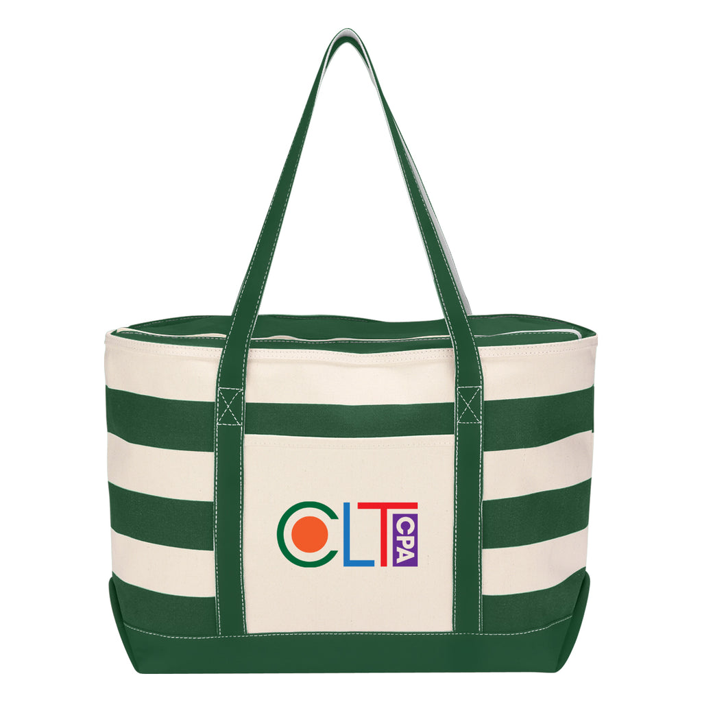 Nautical Cotton Canvas Tote Bag, 18 oz - Colorbrite