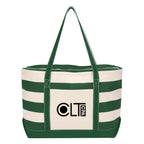 Nautical Cotton Canvas Tote Bag, 18 oz Embroidery - Silk Screen