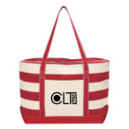Nautical Cotton Canvas Tote Bag, 18 oz Embroidery - Silk Screen