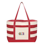 Nautical Cotton Canvas Tote Bag, 18 oz - Embroidery
