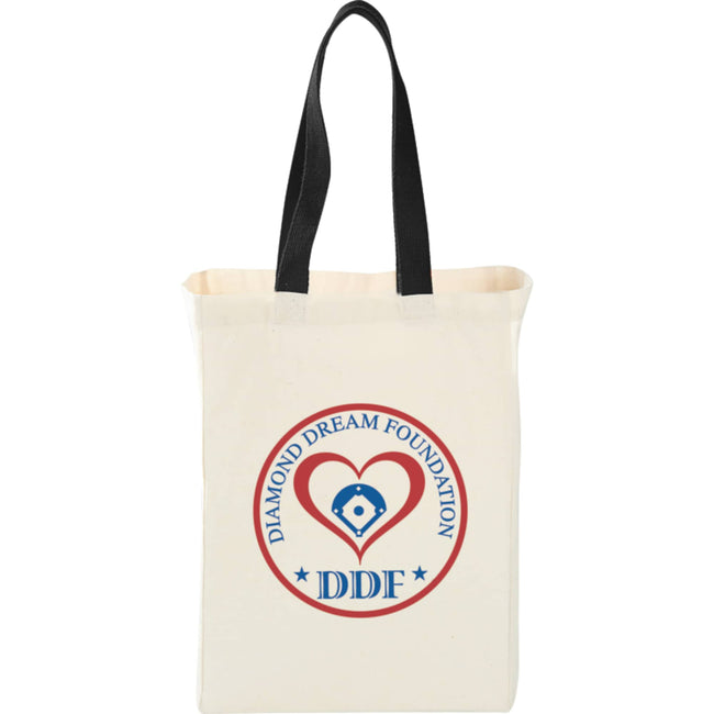 Nebraska Canvas Grocery Tote with Contrast Handles, 5 oz