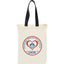 Nebraska Canvas Grocery Tote with Contrast Handles, 5 oz Full Color - Black - Front