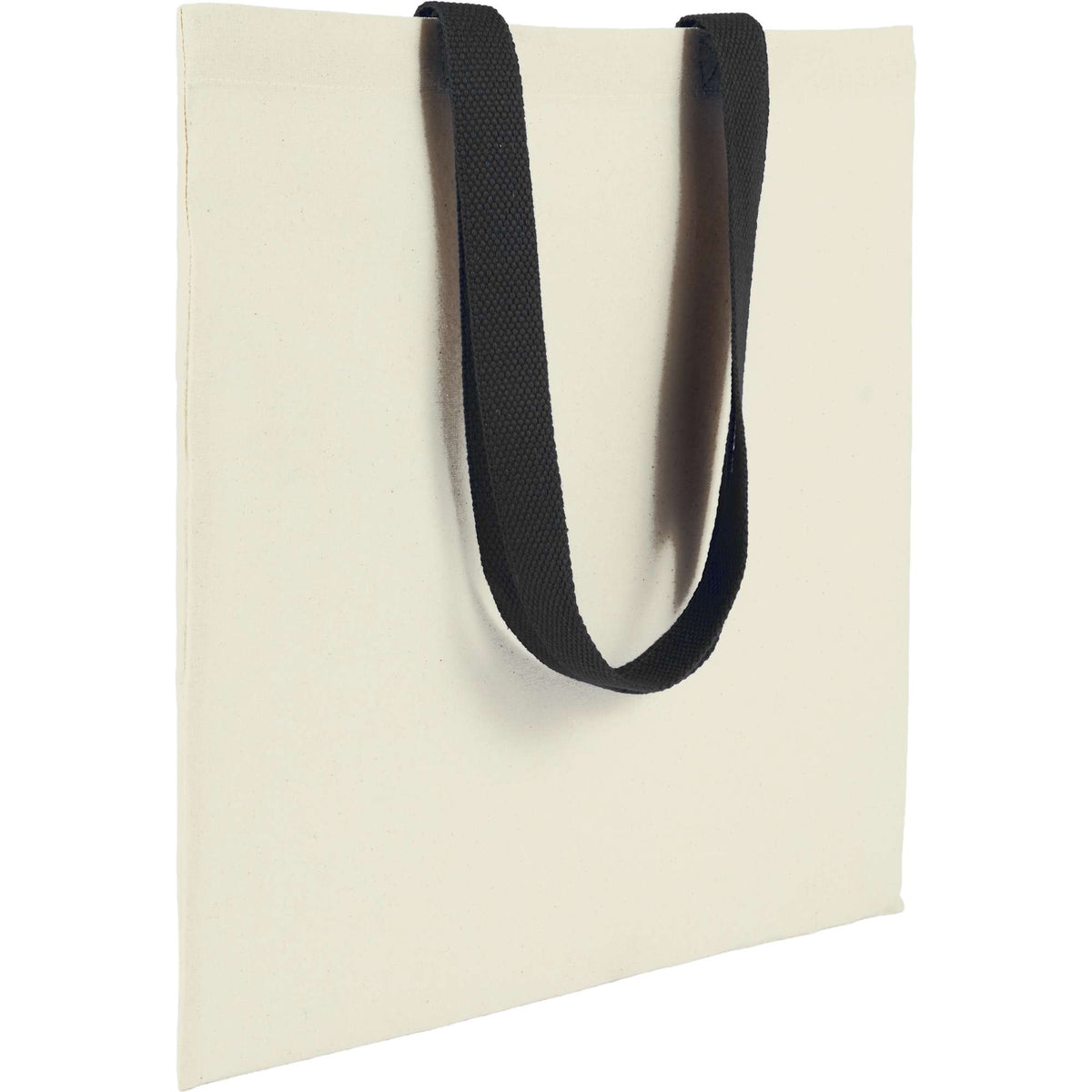 Nebraska Recycled Cotton Convention Tote, 4 oz - Black - Right Angle 2