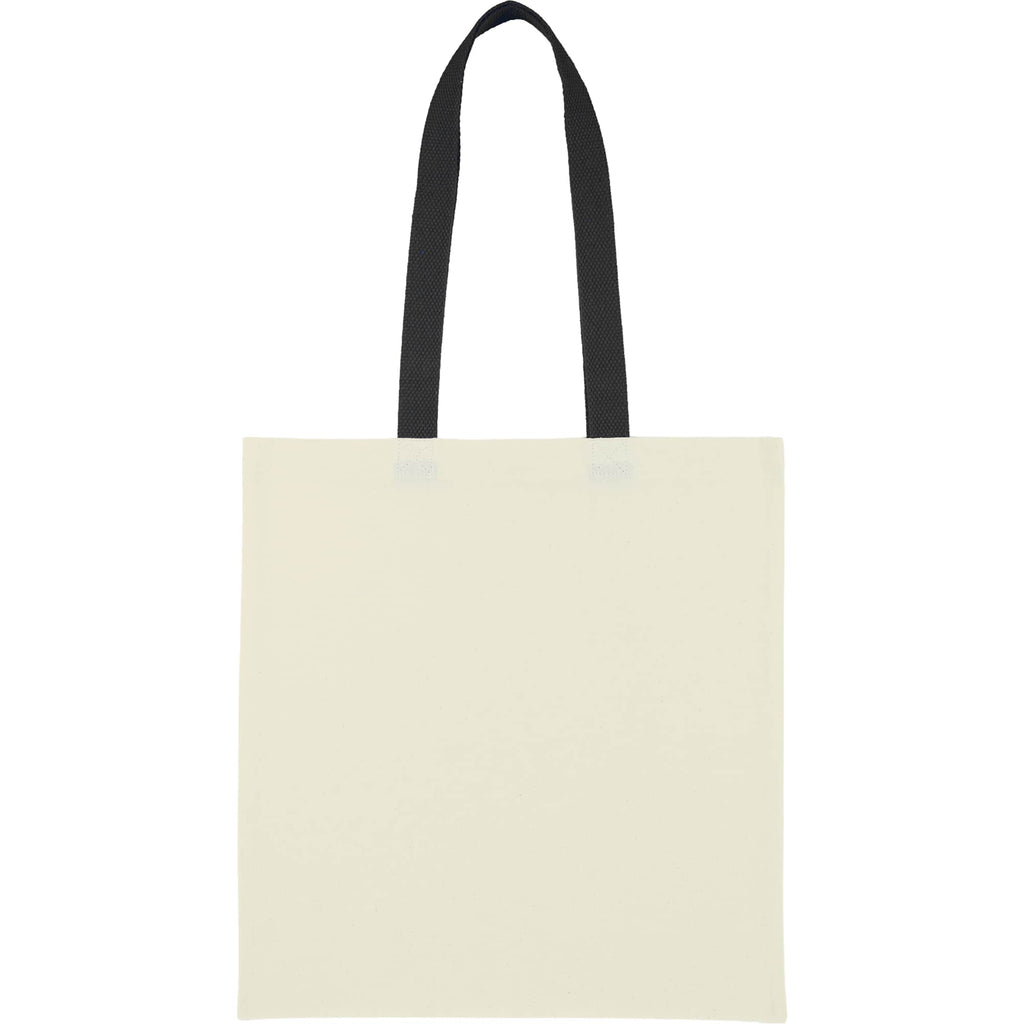Nebraska Recycled Cotton Convention Tote, 4 oz Embroidery - Black - Back