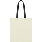 Nebraska Recycled Cotton Convention Tote, 4 oz Embroidery - Black - Back