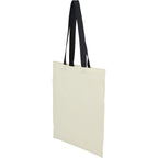 Nebraska Recycled Cotton Convention Tote, 4 oz Embroidery - Black - Left Angle 2