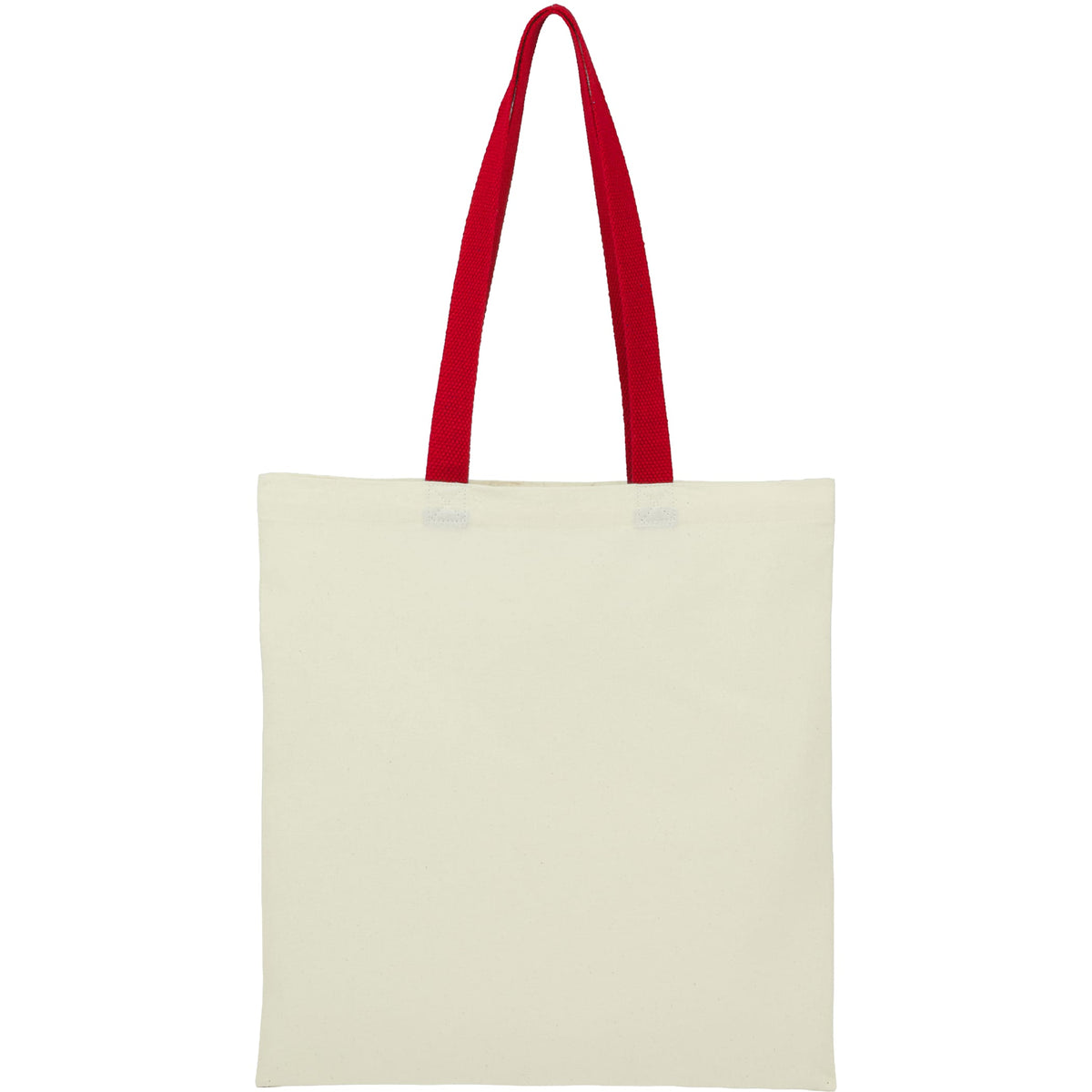 Nebraska Recycled Cotton Convention Tote, 4 oz Embroidery - Red - Front