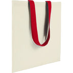 Nebraska Recycled Cotton Convention Tote, 4 oz Embroidery - Red - Right Angle