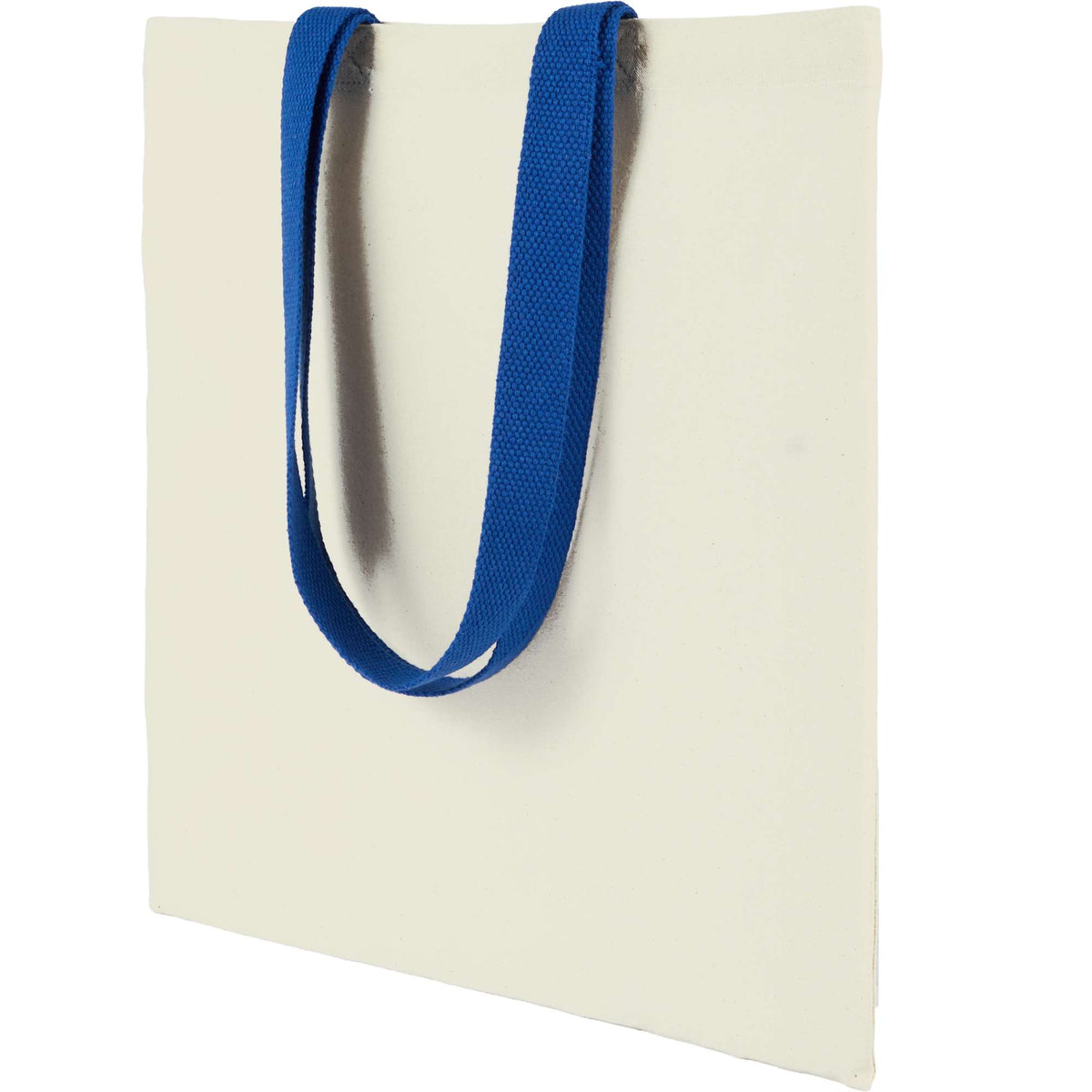 Nebraska Recycled Cotton Convention Tote, 4 oz Embroidery - Royal - Left Angle 2