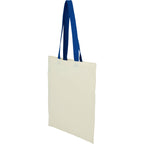 Nebraska Recycled Cotton Convention Tote, 4 oz Embroidery - Royal - Left Angle