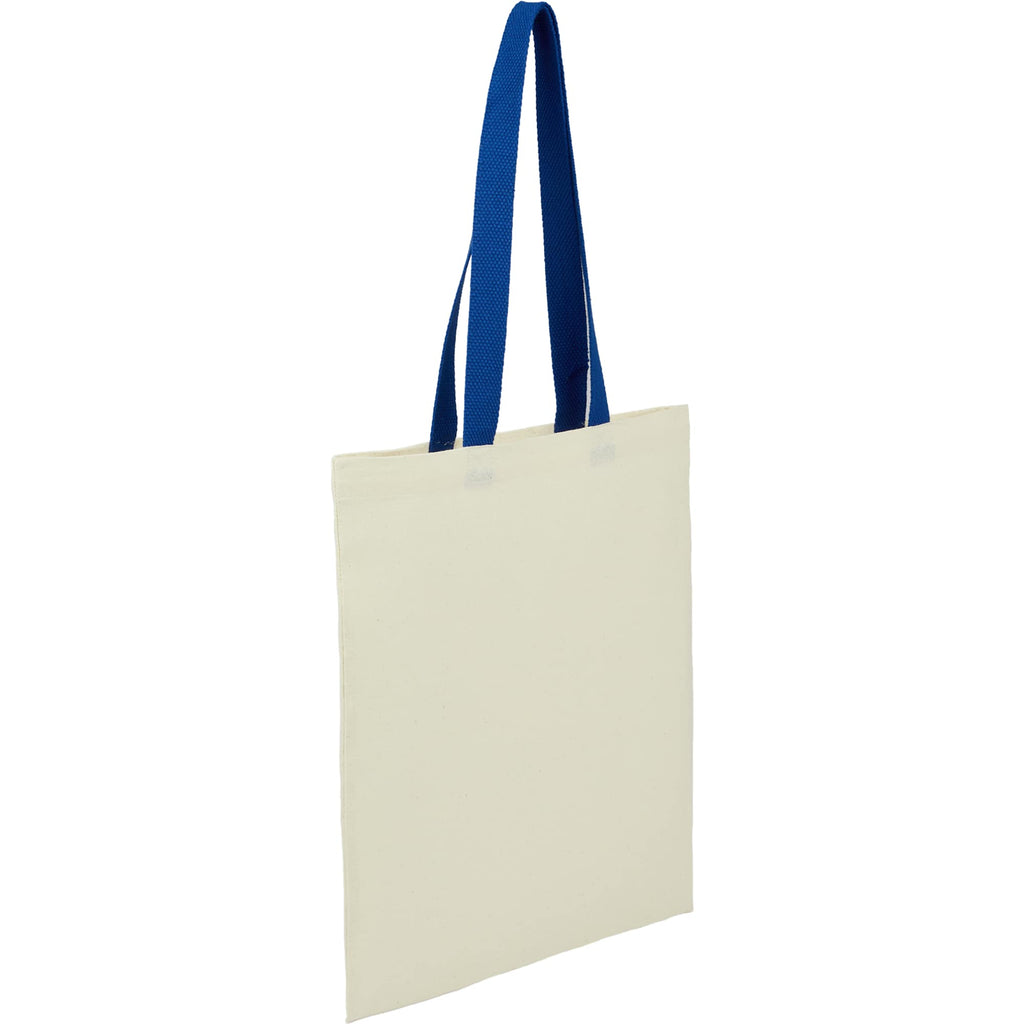 Nebraska Recycled Cotton Convention Tote, 4 oz Embroidery - Royal - Right Angle 2