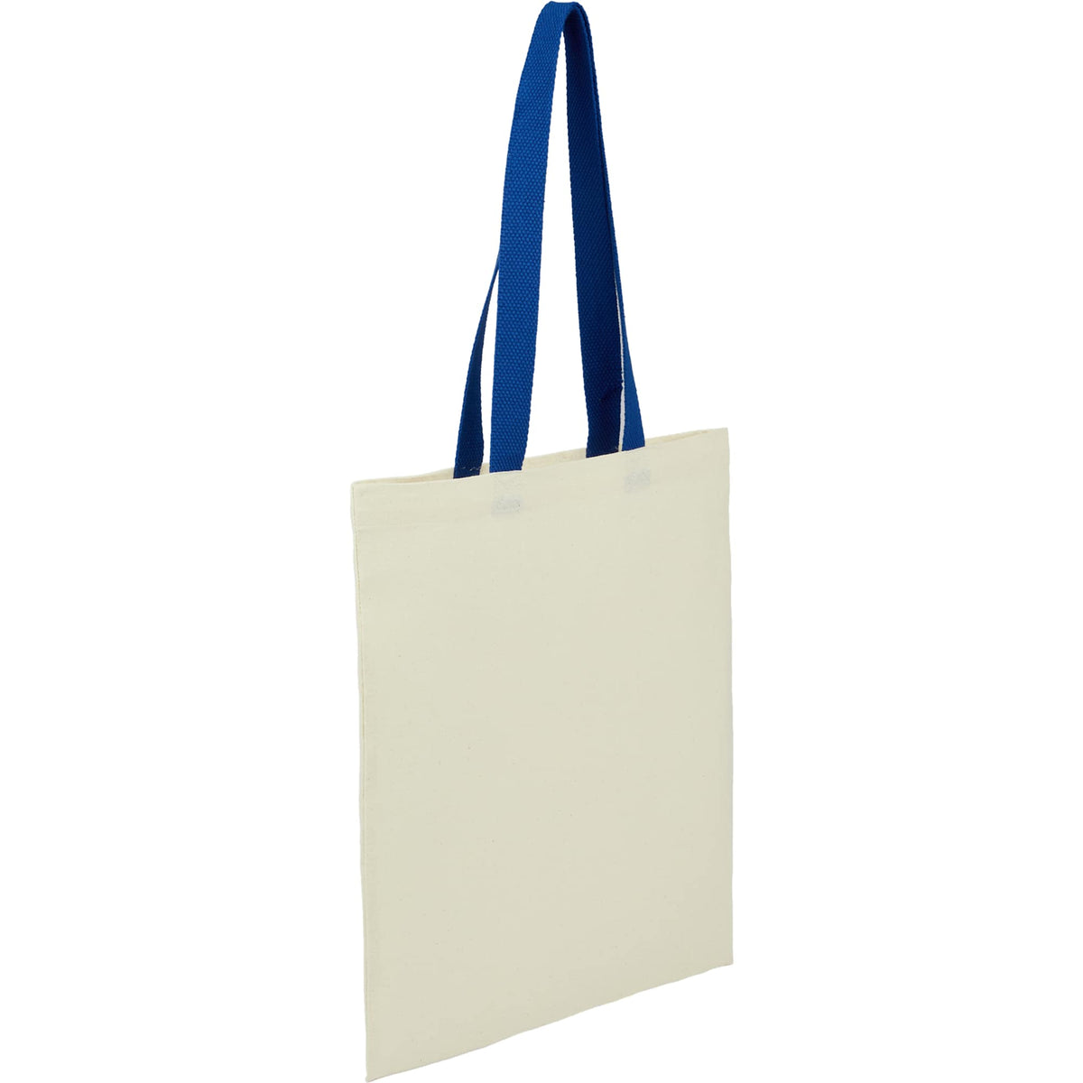 Nebraska Recycled Cotton Convention Tote, 4 oz Embroidery - Royal - Right Angle 2