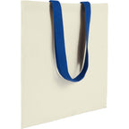 Nebraska Recycled Cotton Convention Tote, 4 oz Embroidery - Royal - Right Angle