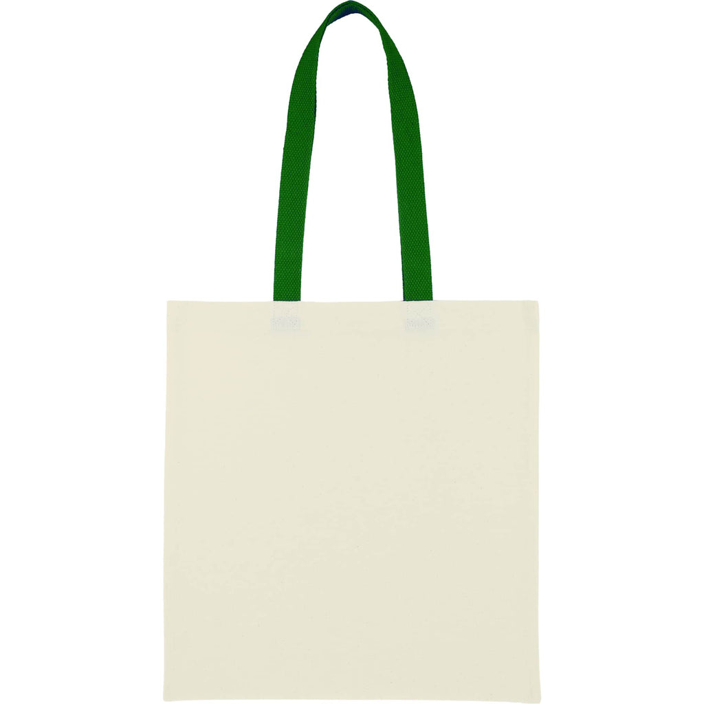 Nebraska Recycled Cotton Convention Tote, 4 oz Full Color - Green - Back