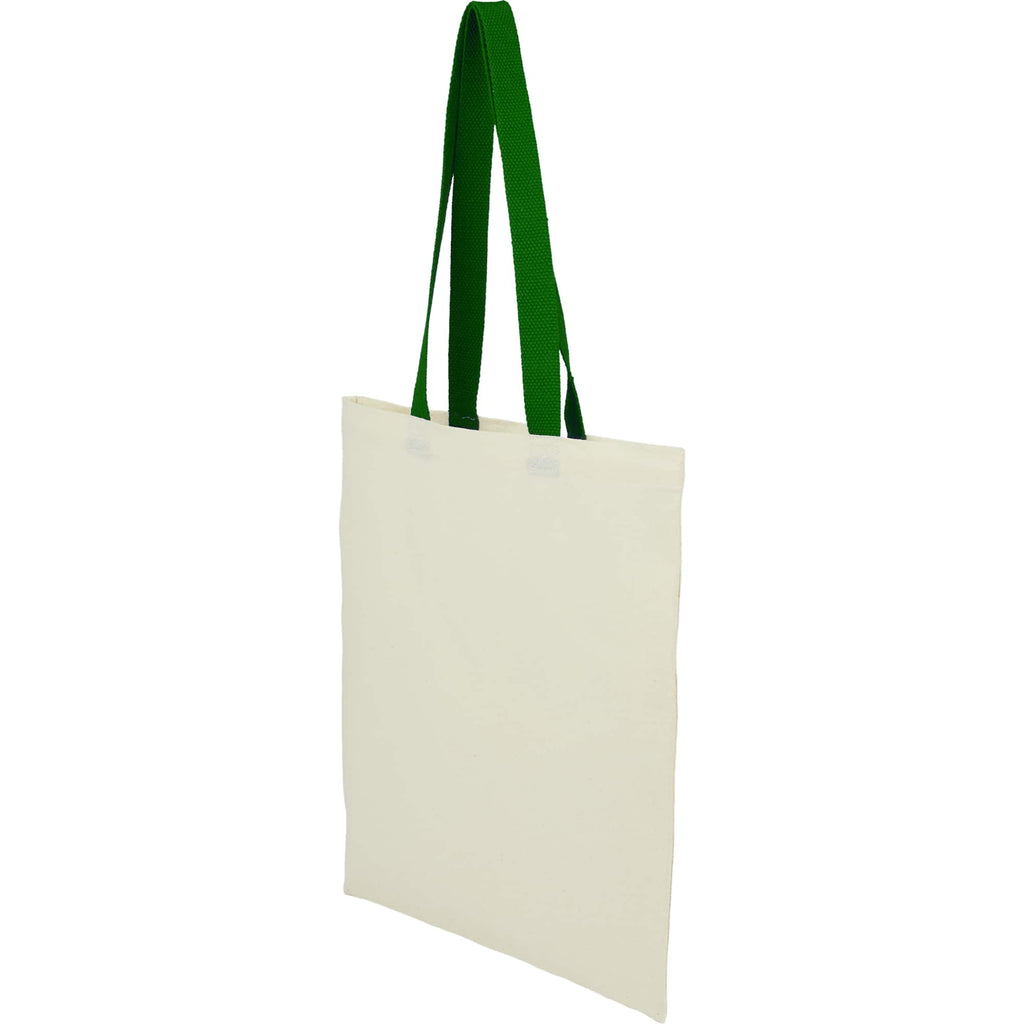 Nebraska Recycled Cotton Convention Tote, 4 oz Full Color - Green - Left Angle 2