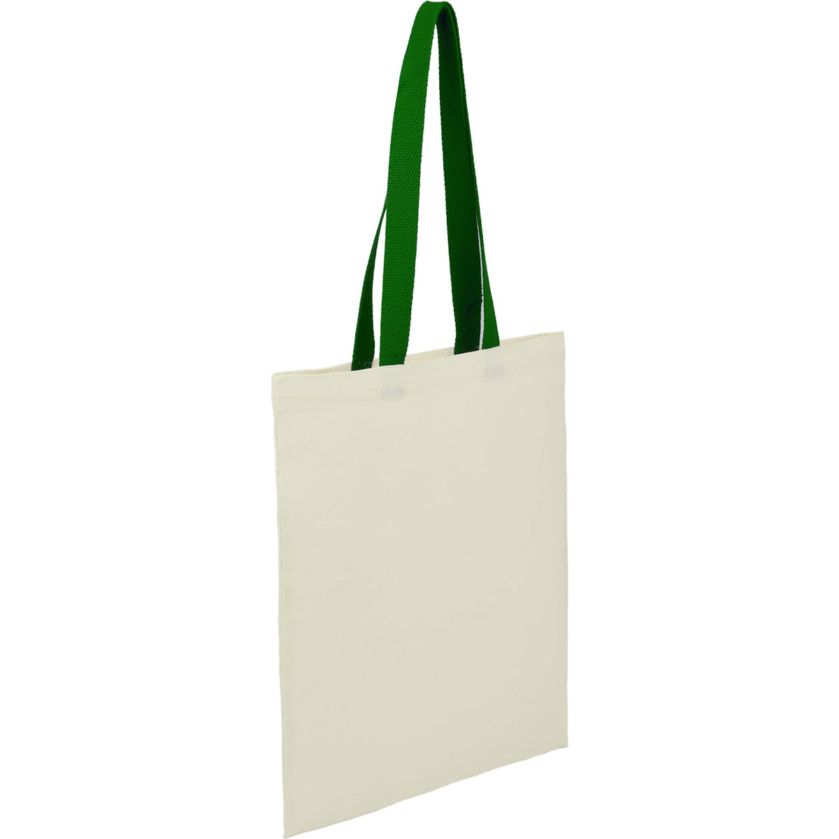 Nebraska Recycled Cotton Convention Tote, 4 oz Full Color - Green - Right Angle