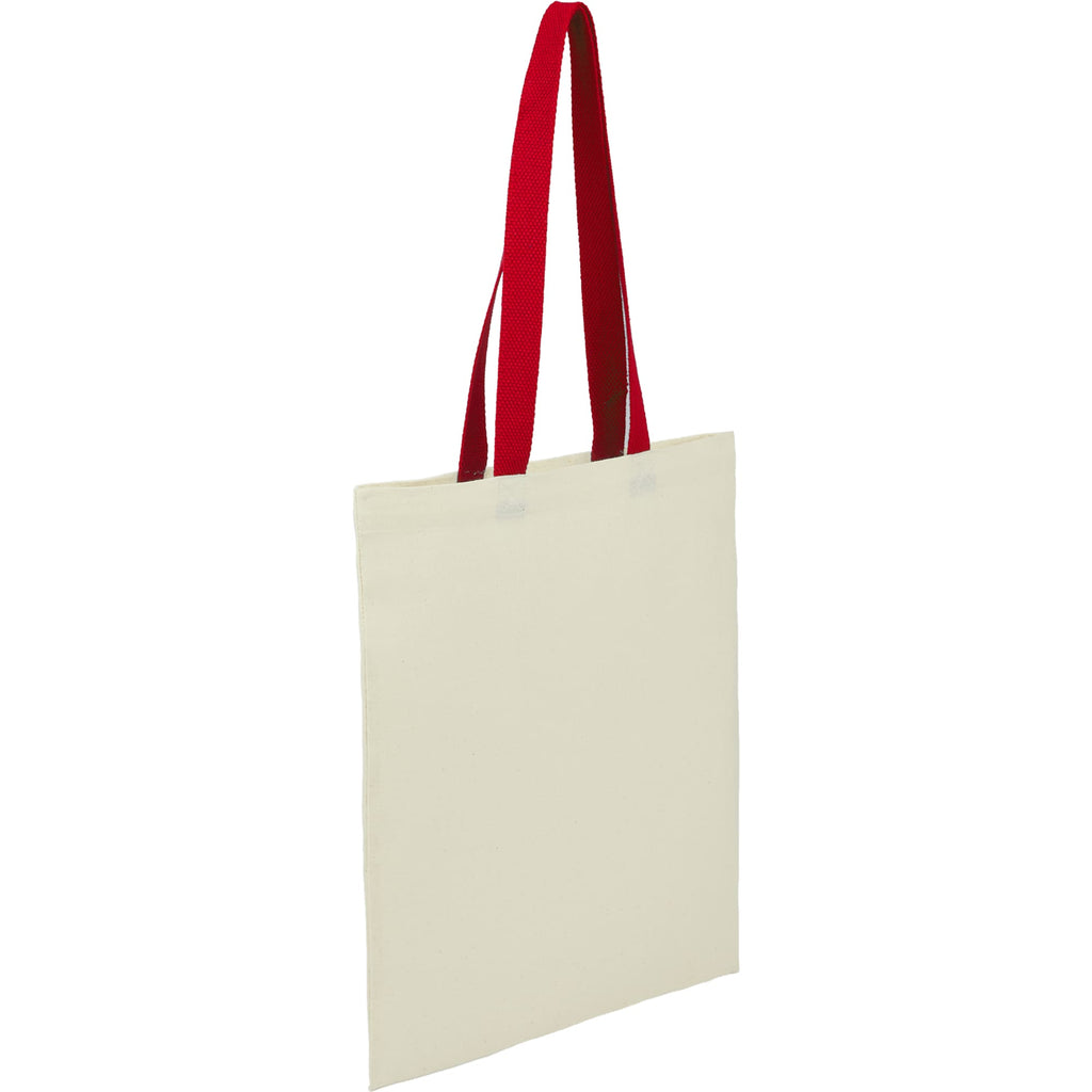 Nebraska Recycled Cotton Convention Tote, 4 oz Full Color - Red - Right Angle 2