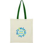 Nebraska Recycled Cotton Convention Tote, 4 oz - Green - Front