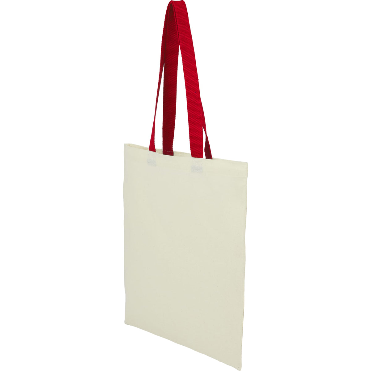 Nebraska Recycled Cotton Convention Tote, 4 oz - Red - Left Angle 2